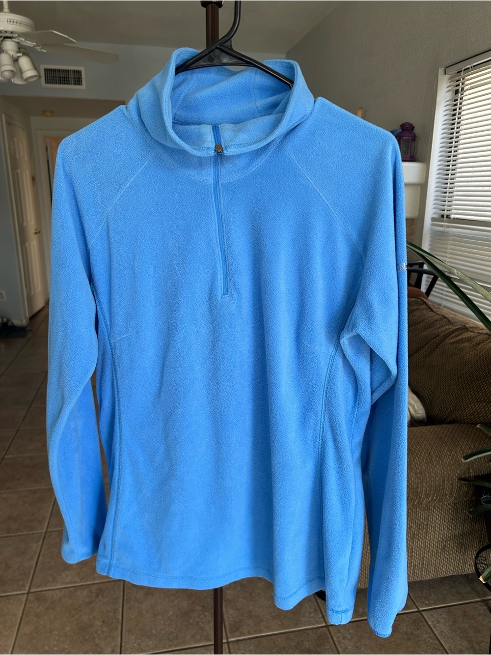 Columbia Women’s Light Blue Half-Zip Fleece Pullover